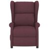 vidaXL Fauteuil &eacute;lectrique de massage &agrave; oreilles violet tissu