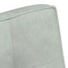vidaXL Banc gris clair 110x74x84 cm velours