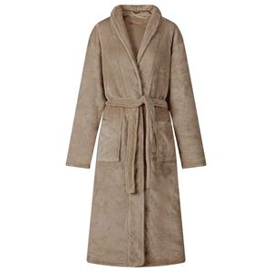 vidaXL Robe de bain sans capuche Camel s Flanelle
