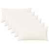 vidaXL Coussin de jet&eacute; 6 pc HEERLEN Blanc 40 x 80 cm Tissu