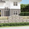 vidaXL Paniers &agrave; gabions arqu&eacute;s 11 pcs 200x30x120/140 cm Fer galvanis&eacute;