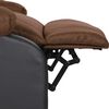 vidaXL Fauteuil de massage Marron Similicuir et tissu