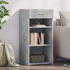 vidaXL Buffet gris b&eacute;ton 45x42,5x93 cm bois d'ing&eacute;nierie