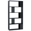 vidaXL Biblioth&egrave;que/S&eacute;parateur de pi&egrave;ce Noir brillant 80x24x159 cm