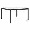 vidaXL Table basse Blanc 80 x 80 x 45 cm Bois de pin massif