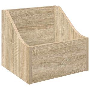 vidaXL Bo&icirc;te &agrave; disques LP Ch&ecirc;ne Sonoma 37 x 33 x 32 cm