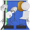 vidaXL Kit de studio photo avec &eacute;clairage table et r&eacute;flecteur