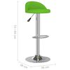 vidaXL Tabouret de bar Vert Similicuir