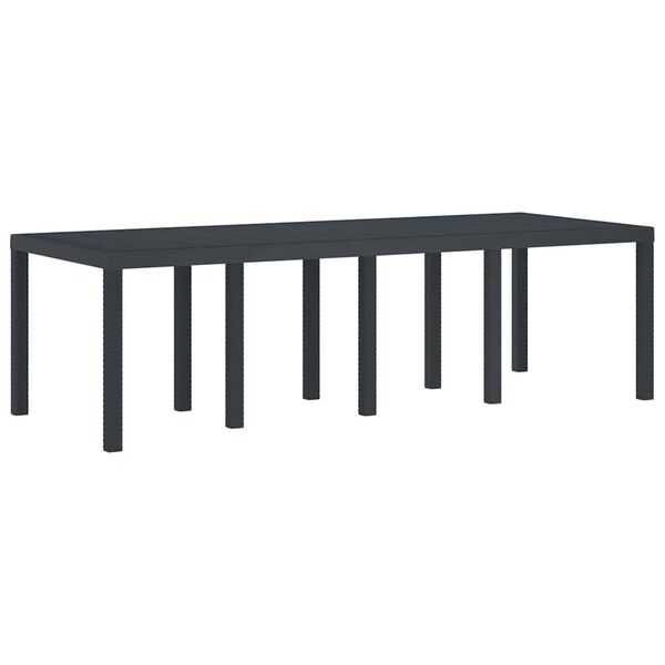 vidaXL Ensemble de salle à manger pour jardin 9 pcs Anthracite