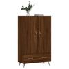 vidaXL Buffet haut ch&ecirc;ne marron 69,5x31x115 cm bois d'ing&eacute;nierie