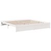 vidaXL Lit biblioth&egrave;que sans matelas blanc 180x200 cm bois pin massif