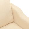 vidaXL Fauteuil Cr&egrave;me 60 cm Tissu