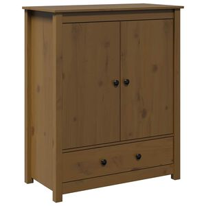 vidaXL Buffet Marron miel 83x41,5x100 cm Bois massif de pin