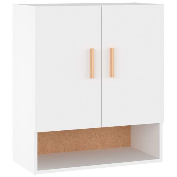 vidaXL Armoire murale Blanc 60x31x70 cm Bois d'ing&eacute;nierie