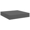 vidaXL Étagère murale flottante 2 pcs Gris brillant 23x23,5x3,8 cm MDF