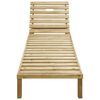 vidaXL Chaise longue avec coussin vert vif Bois de pin impr&eacute;gn&eacute;