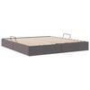 vidaXL Lit de Rangement avec matelas Gris 180 x 200 cm Faux cuir