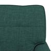 vidaXL Chaise longue avec coussin Vert foncé 91 x 157 x 91 cm tissu
