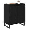 vidaXL Buffet Ch&ecirc;ne noir 60 x 35 x 70 cm Bois d'ing&eacute;nierie