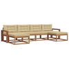 vidaXL Ensemble de canap&eacute;s d'ext&eacute;rieur 6 pc Naturel et Beige