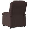vidaXL Fauteuil inclinable marron fonc&eacute; tissu