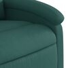 vidaXL Fauteuil de massage inclinable Vert fonc&eacute; Tissu