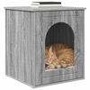 vidaXL Maison pour chat Gris Sonoma 53 x 52 x 62 cm Bois d'ing&eacute;nierie