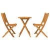 vidaXL Ensemble bistro de jardin 3 pcs Marron Bois d'Acacia Massif