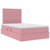 vidaXL Lit avec rangement et matelas Rose 120 x 190 cm Velours