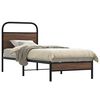 vidaXL Cadre de lit sans matelas 75x190cm ch&ecirc;ne marron bois ing&eacute;nierie