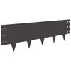 vidaXL Bordure de Pelouse 10 pc 100 x 30 cm Acier Noir