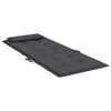 vidaXL Coussins de chaise &agrave; dossier haut lot de 6 anthracite