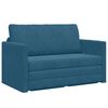 vidaXL Canap&eacute;-Lit Bleu 124 x 71 x 78 cm Velours