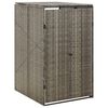vidaXL Abri pour poubelle Gris 70x80x117 cm R&eacute;sine tress&eacute;e