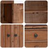 vidaXL Armoire de rangement 63 x 30 x 79 cm Bois de Mahogany Massif