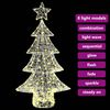 vidaXL Sapin de Noël avec 160 LED Blanc chaud 150 cm Acrylique