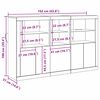 vidaXL Buffet LED Bois ancien 162 x 37 x 100 cm Bois d'ing&eacute;nierie