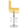 vidaXL Tabouret de bar Jaune moutarde Tissu