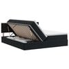 vidaXL Lit de Rangement avec t&ecirc;te de lit 2 pc Noir