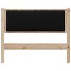 vidaXL T&ecirc;te de lit capitonn&eacute;e Marron 100 cm Pin massif