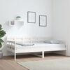 vidaXL Lit de jour sans matelas blanc bois de pin massif 90x190 cm