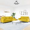 vidaXL Ensemble de canap&eacute;s 3 pcs avec coussins et traversins velours