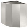 vidaXL Jardini&egrave;re d'Angle Argent&eacute; 30 x 30 x 35 cm Acier inoxydable