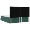 vidaXL Lit de Rangement avec matelas Vert fonc&eacute; 180 x 200 cm Velours
