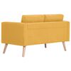 vidaXL Ensemble de canap&eacute; 2 pcs tissu jaune