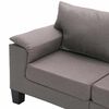 vidaXL Canap&eacute; Taupe 3 places tissu