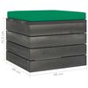 vidaXL Salon palette de jardin 9 pcs avec coussins Bois de pin massif