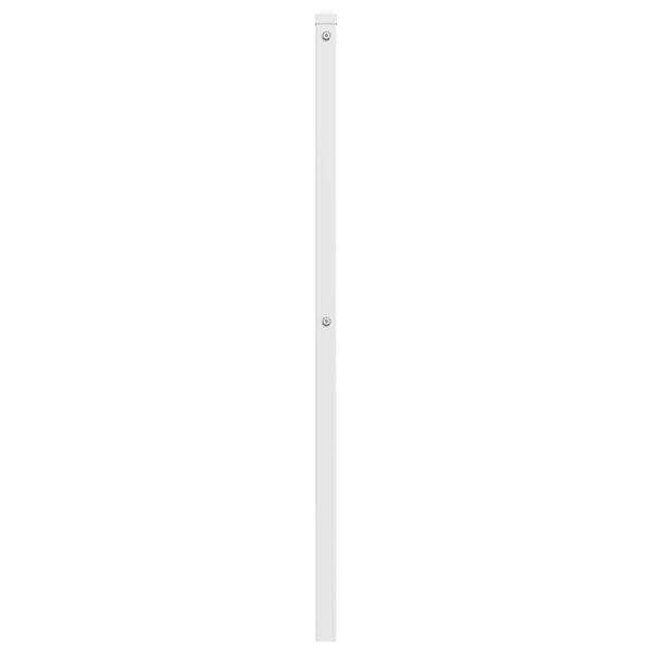 vidaXL T&ecirc;te de lit de remplacement m&eacute;tal blanc 150 cm