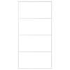 vidaXL Porte coulissante Verre ESG d&eacute;poli aluminium 102,5x205 cm Blanc