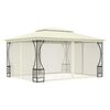 vidaXL Tonnelle avec moustiquaire 300x400x265 cm Cr&egrave;me